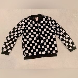 Girls sequence zip up jacket.
